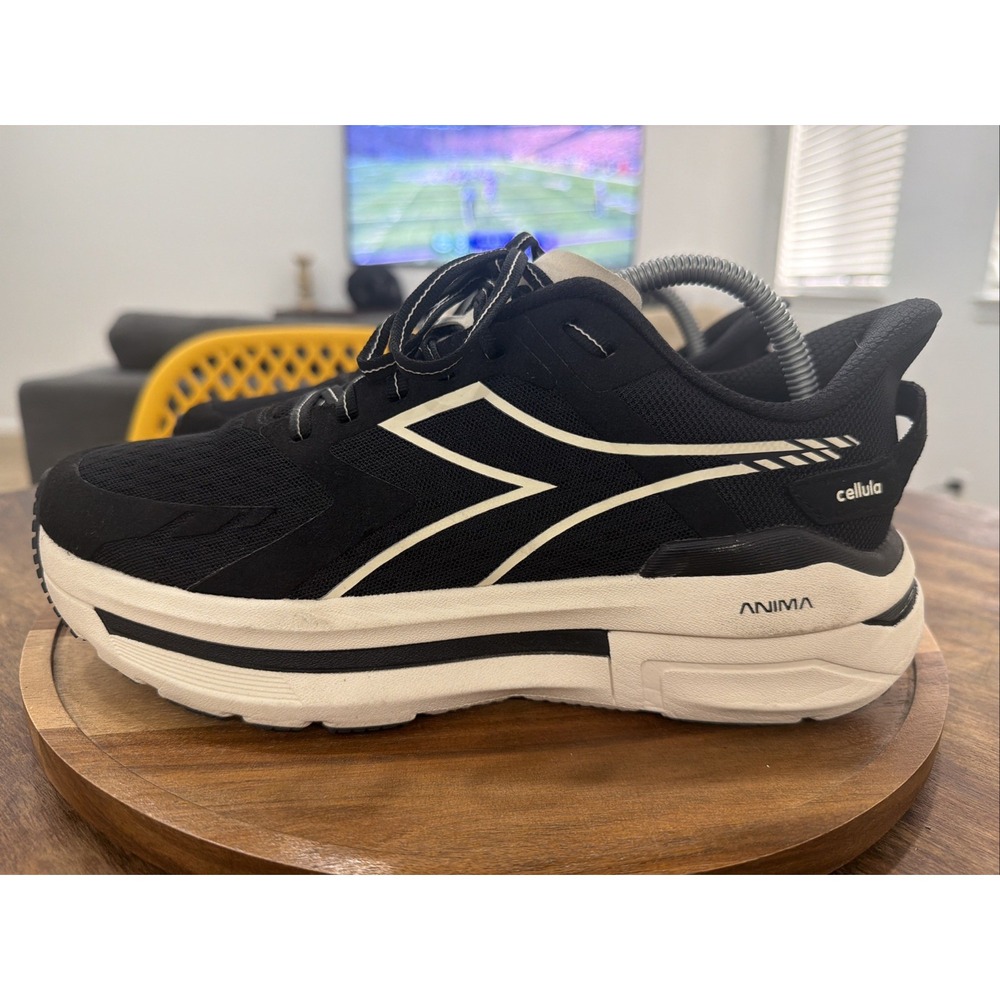 Diadora Cellula Women Running Shoes Black Whisper White 10.5 M 101.180244/C2609
